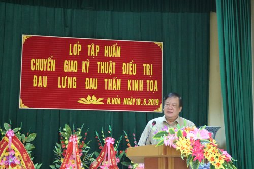 PGS. TS Nguyễn Bá Quang – Giám đốc Bệnh viện Châm cứu Trung ương khai mạc lớp tập huấn.JPG