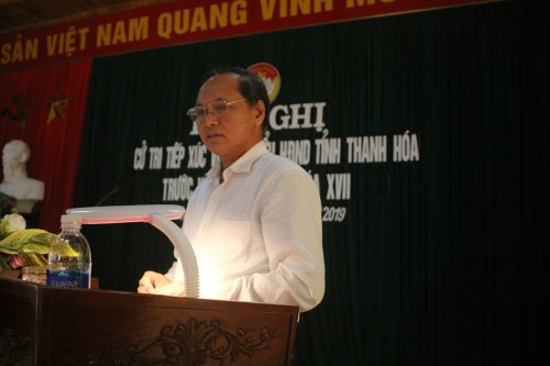 2. ông Nguyễn Đức Quyền - UV Ban Thường vụ Tỉnh uỷ - PCT Thường trực UBND tỉnh Thanh Hoá giải trình các ý kiến cử tri.JPG