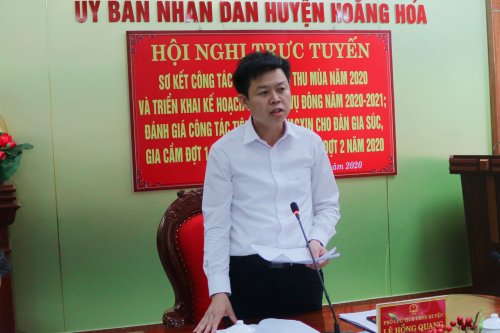 3. Đồng chí Lê Hồng Quang - TVHU - Phó Chủ tịch UBND huyện phát biểu kết luận hội nghị.jpg