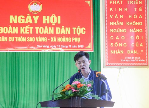 đồng chí Lê Hồng Quang - Thường vụ huyện ủy- Phó chủ tịch thường trực UBND huyện phát biểu chỉ đạo.jpg