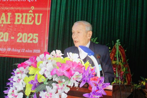2. Đồng chí Lê Đức Ky - Chủ tịch Hội khuyến học huyện phát biểu tại đại hội.jpg