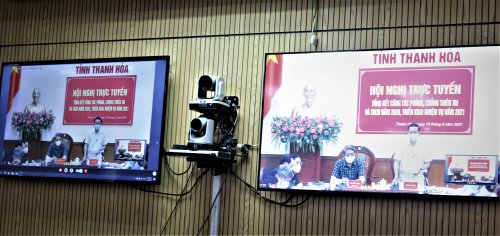 Ảnh 7. Đồng chí Đỗ Minh Tuấn - Chủ tịch UBND tỉnh, Trưởng ban BCH PCTT và TKCN tỉnh phát biểu kết luận tại hội nghị.JPG