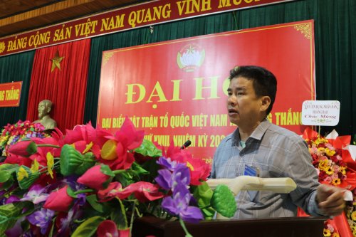 7. Đc Nguyễn Xuân Hùng- PCT UBMMTTVN huyện phát biểu chỉ đạo tại đại hội.JPG