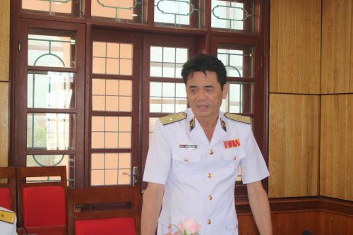 4. Đồng chí Thiếu tướng Chu Ngọc Sáng phát biểu tại buổi làm việc.JPG
