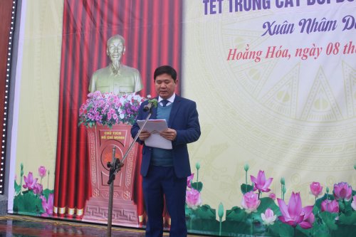 1. Đồng chí Chủ tịch UBND huyện Lê Sỹ Nghiêm phát động Tết trồng cây xuân Nhâm Dần 2022.jpg