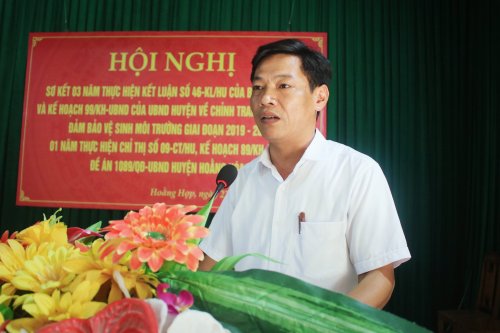 7. Đồng chí Nguyễn Quang Khánh - Bí thư Đảng bộ, Chủ tịch HĐND xã kết luận hội nghị.jpg