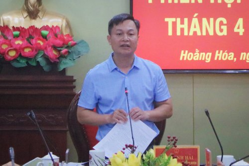 6. Đồng chí Lê Thanh Hải - Phó Bí thư, Chủ tịch UBND huyện kết luận phiên họp..jpg