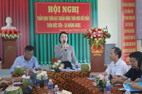 7. Đồng chí Nguyễn Thị Thu Hà - PCT.UBND huyện kết luận hội nghị.JPG
