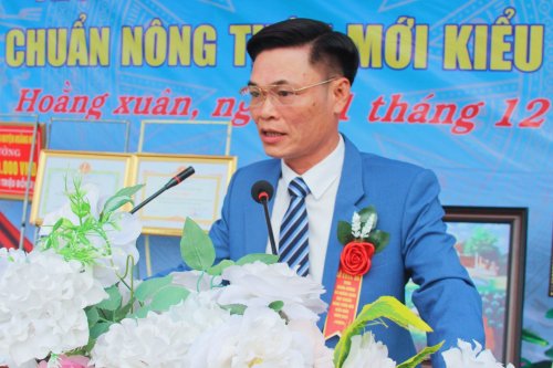 3. Đồng chí Lê Hoài Nam - Phó Bí thư, Chủ tịch UBND xã Hoằng Xuân phát biểu khai mạc..jpg